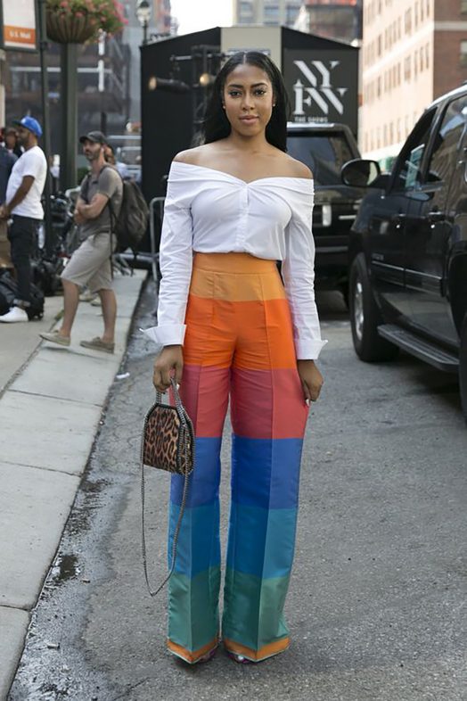 rainbow pants trend